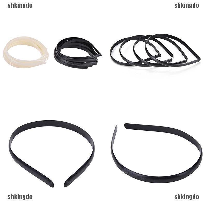 Set 10 Cài Tóc Nhựa Không Răng Thiết Kế Đơn Giản