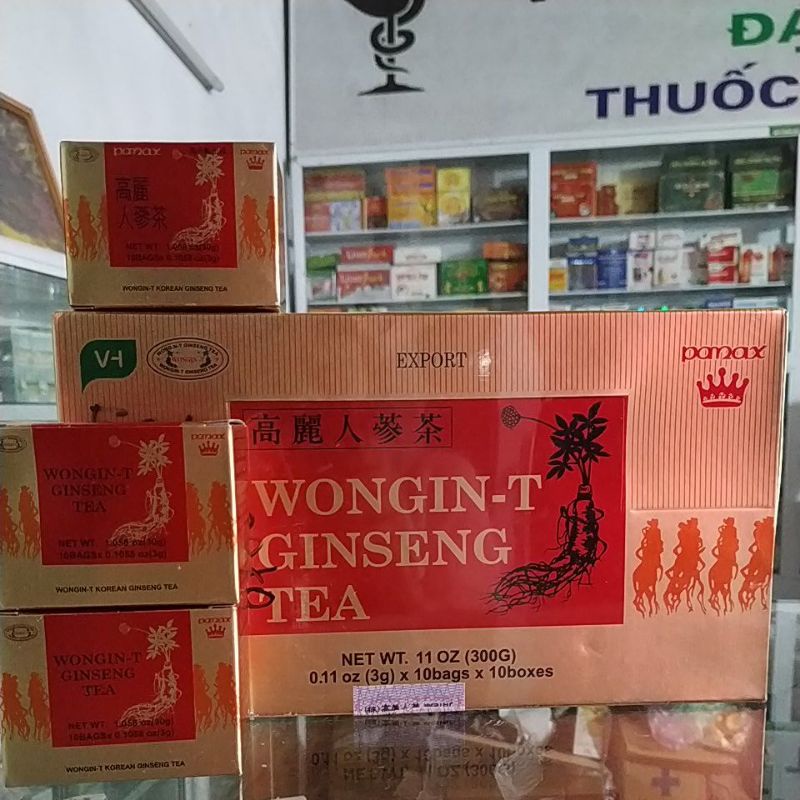 Combo10hộpx300g Chè Sâm Wongin- T Gingseng Tea Hàn Quốc