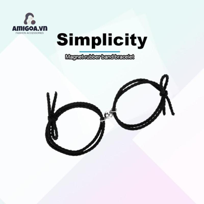 Vòng Tay Dây Cao Su Hít Nam Châm Dành Cho Cặp Đôi