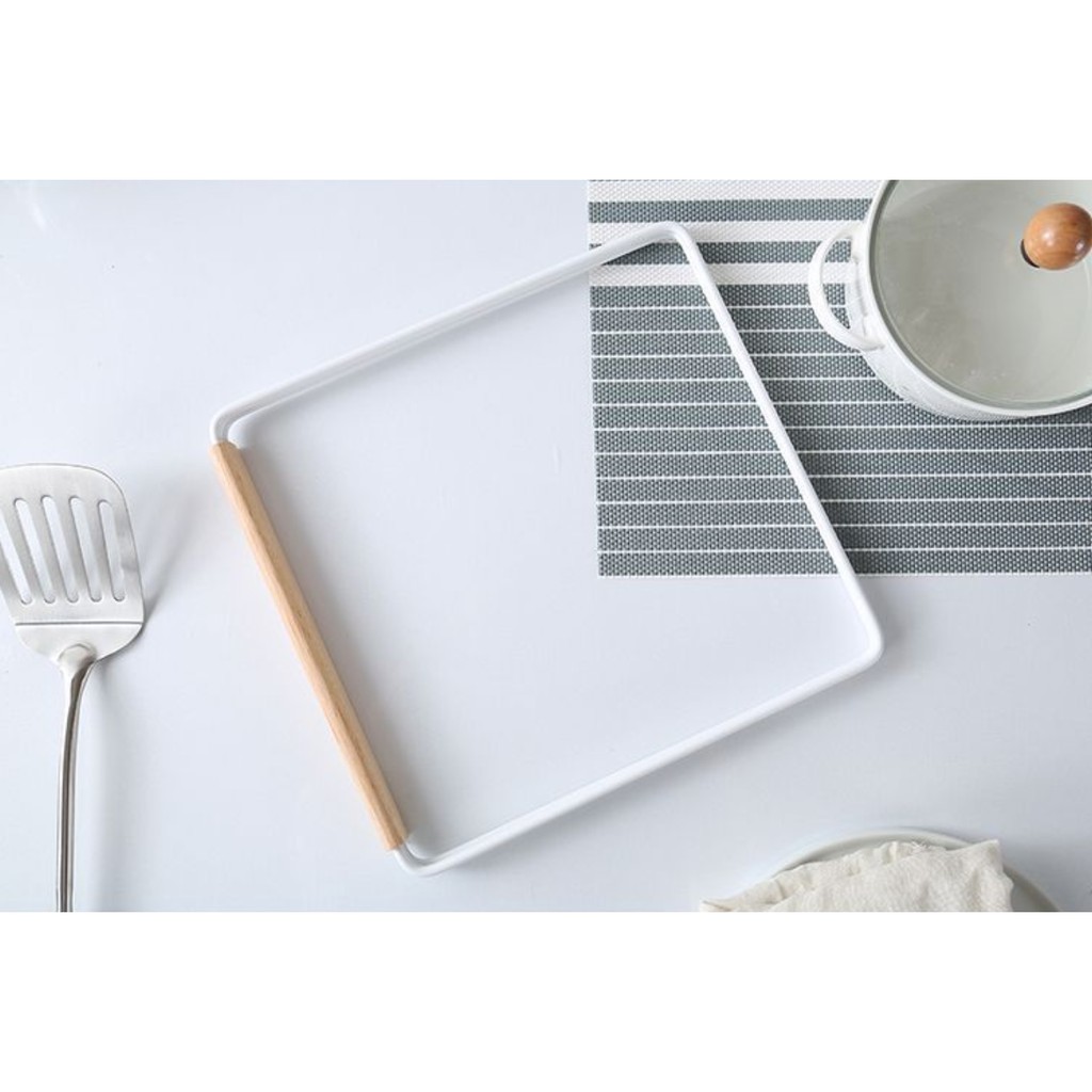 Giá Treo Khăn Nhà Bếp, Giá Xoay 360 Và Gấp Gọn Để Phơi Khăn Lau Bếp Phong Cách Nhật BlueBell