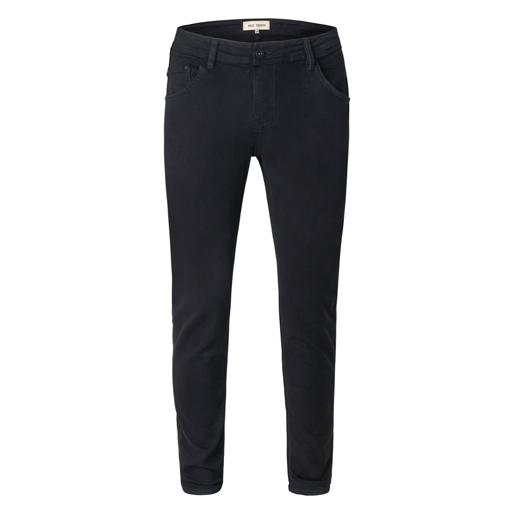 Quần Skinny Jeans Nam FNOS Streetwear Màu Đen Trơn ESSENTIAL JEANS - Local Brand Chính Hãng