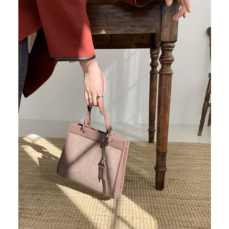 Túi xách nữ đeo chéo đeo vai Micocah dáng công sở thời trang phối màu Vintage da cao cấp cực đẹp MSP: 603 ClidStore