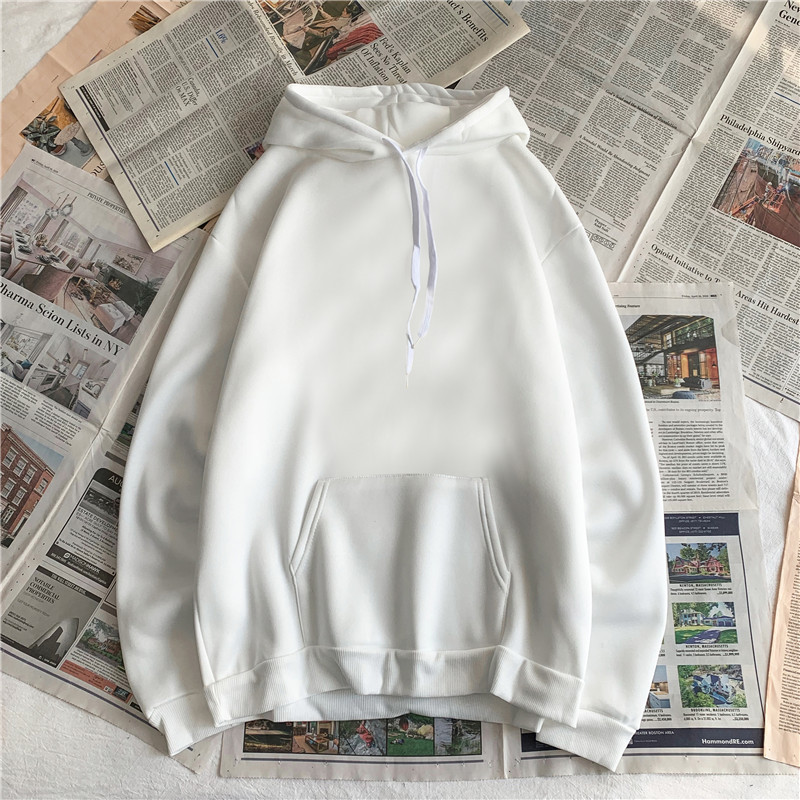 Áo Hoodie Tay Dài Dáng Rộng Phối Màu Cá Tính Trẻ Trung Phong Cách Hàn Quốc Cho Nam