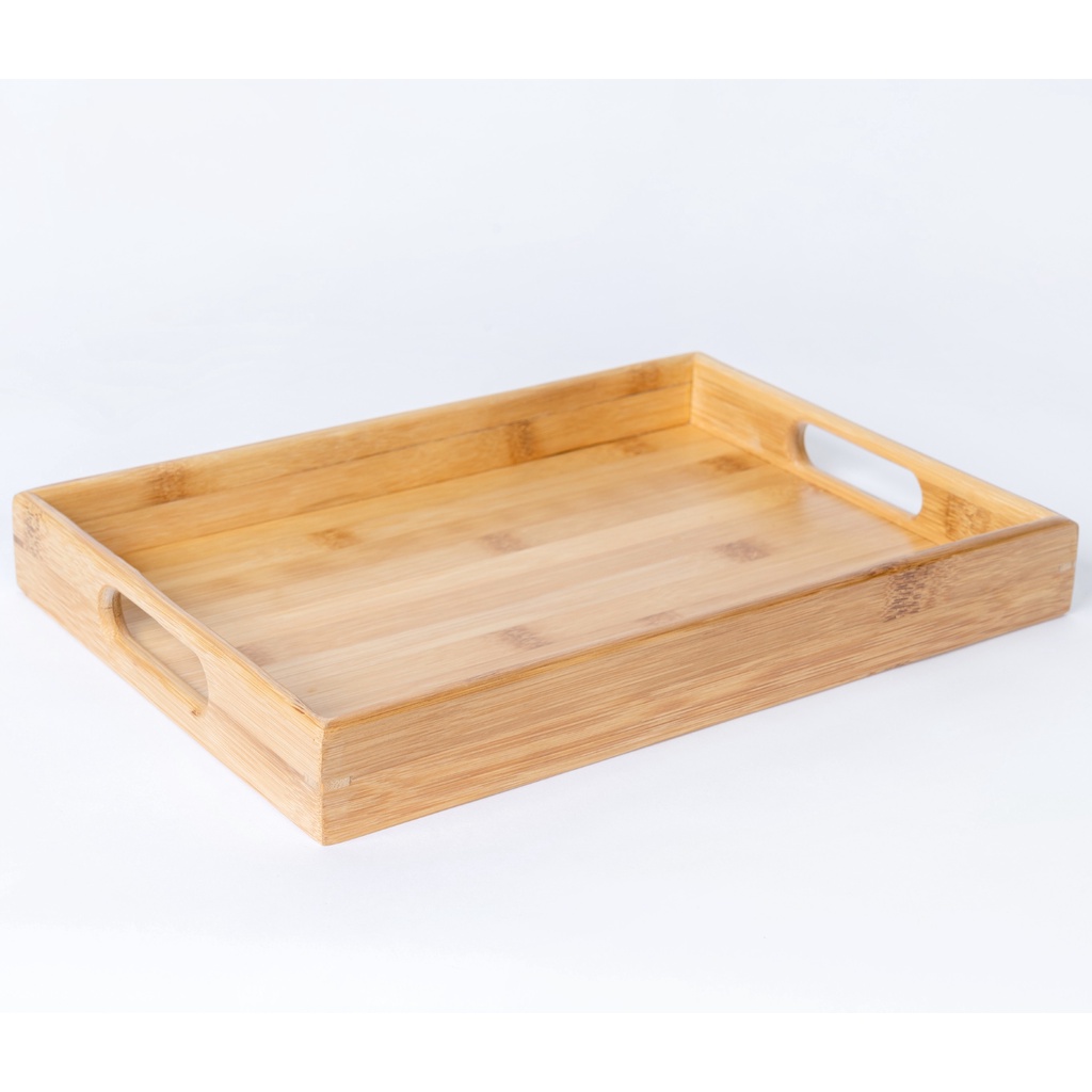 Khay phục vụ gỗ tre- SNF BAMBOO AND CRAFT làm từ ván tre ép Việt Nam, màu vàng tre tự nhiên