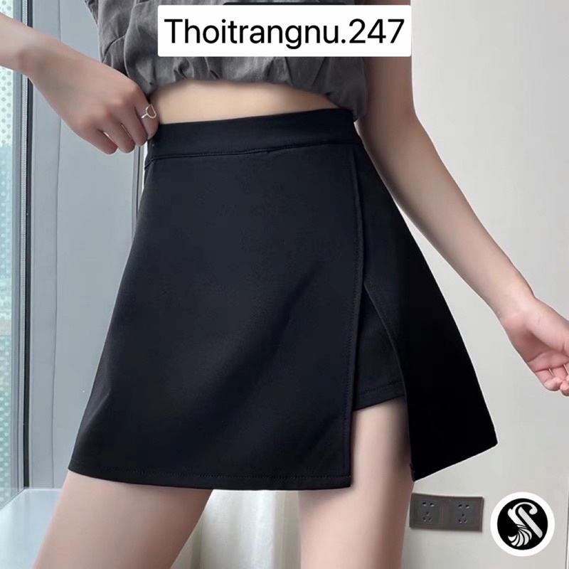 quần váy a xẻ cạnh quần short váy 188