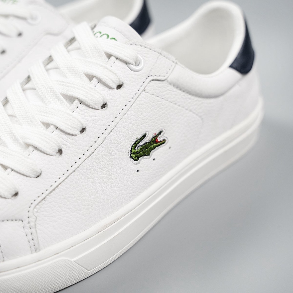 Giày thể thao nam da thật L.C.T thoáng khí êm chân, Giày sneaker cá sấu full box bill bản cao cấp