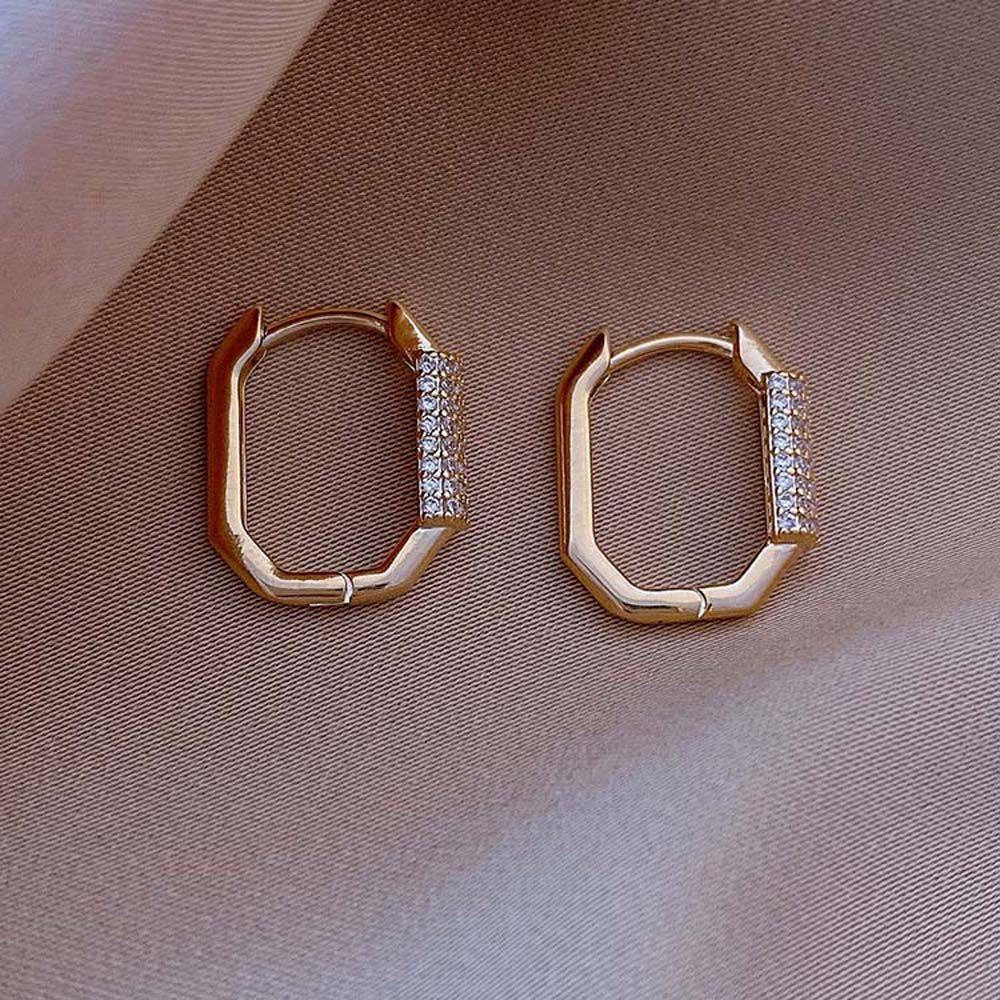 Bông Tai Dạng Vòng Thời Trang Dành Cho Nữ|Khuyên Tai Hình Học Tròn Nhiều Màu Sắc