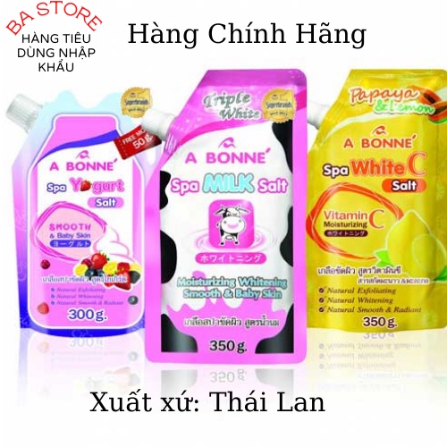 Muối Tắm Trắng Da Sữa Bò Spa A BONNE Thái Lan 350g