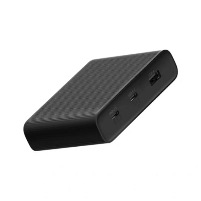 Bộ sạc PD ZMI 3 cổng 65W HA932 ( ĐEN) ( 2 Cổng USB-C, 1 Cổng USB-A ) Gồm Sạc và Cáp USB-C to USB-C