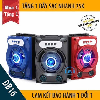 Tặng dây sạc nhanh 25k loa bluetooth mini karaoke db16 java shop - loa688ui