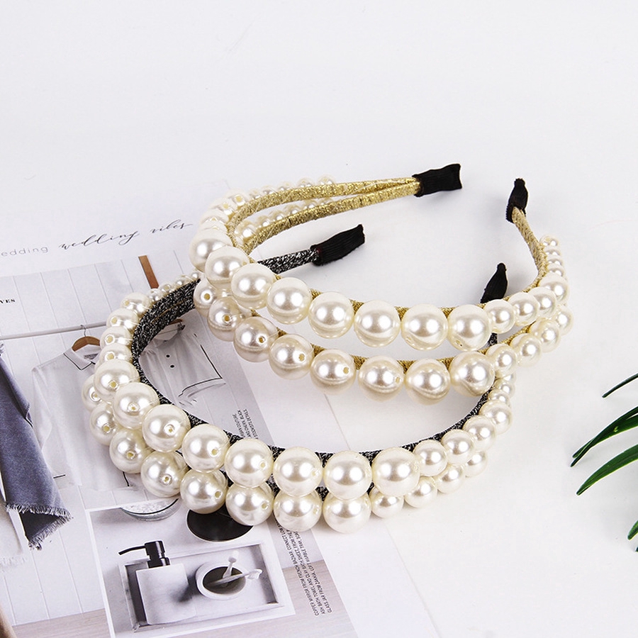 Băng đô đính hạt ngọc trai sang trọng thời trang cho cô dâu