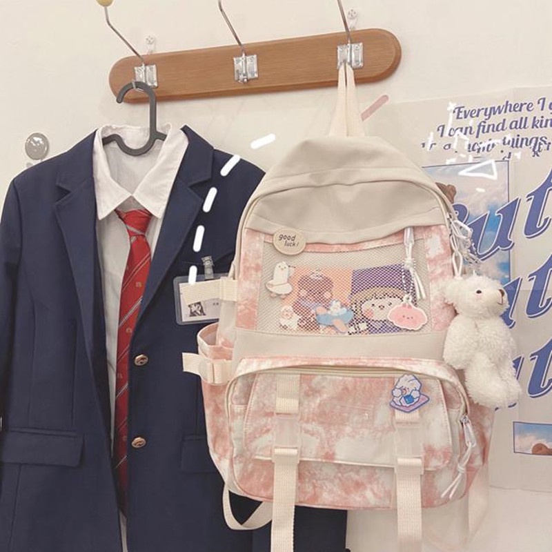 Ba Lô Vải Oxford Nhuộm Màu Thời Trang Cho Nữ