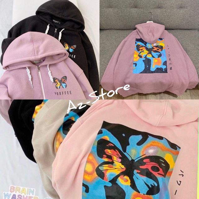 (FREESHIP) ❤ ÁO KHOÁC HOOIDE NỈ NGOẠI DÂY KÉO UNISEX đủ Size M,L,XL | BigBuy360 - bigbuy360.vn