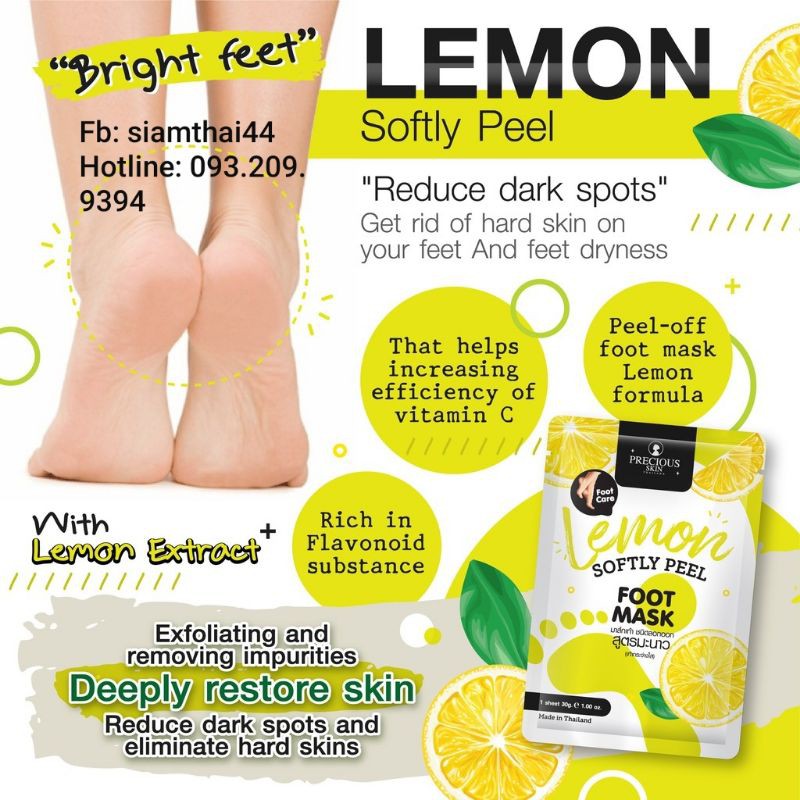 (Lẻ 1 Gói) Mặt Nạ Chân SOFTLY PEEL FOOT MASK BY PRECIOUS SKIN | BigBuy360 - bigbuy360.vn