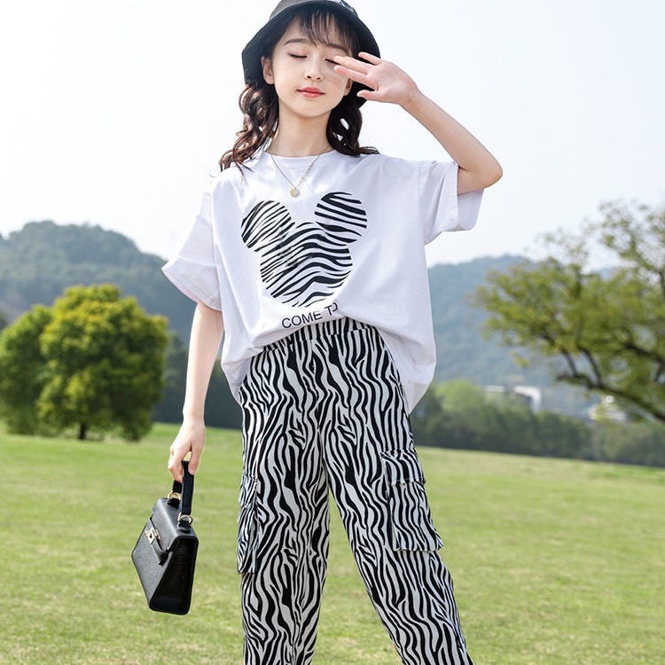 Set Áo Quần Thể Thao Thời Trang Cho Bé Gái Từ 1-10 Tuổi