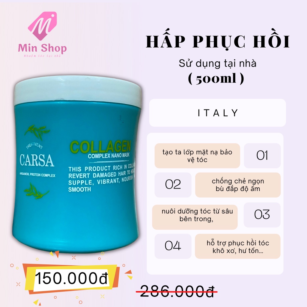 Hấp Phục hồi tái tạo và bảo vệ cấu trúc tóc ( 500ml )