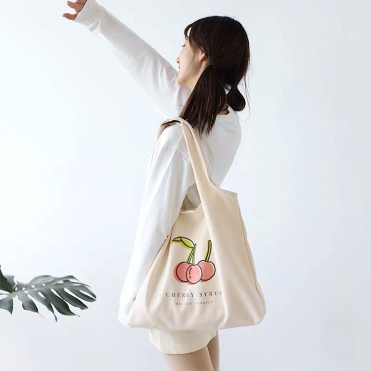 [HÀNG LOẠI A] Túi tote vải canvas liền quai không khóa miệng đi học đi chơi phong cách hàn quốc -Solila.vn