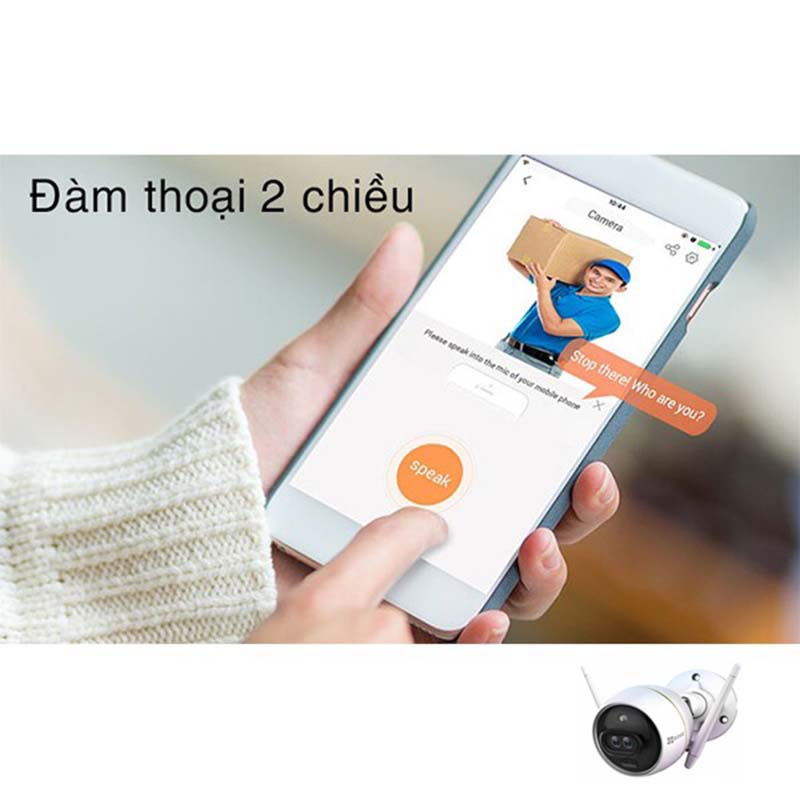 Camera Wifi EZVIZ Ngoài Trời C3X 2.0MP 1080P có màu ban đêm, tích hợp tính năng AI, Len kính Camera kép -Bảo hành 24TH