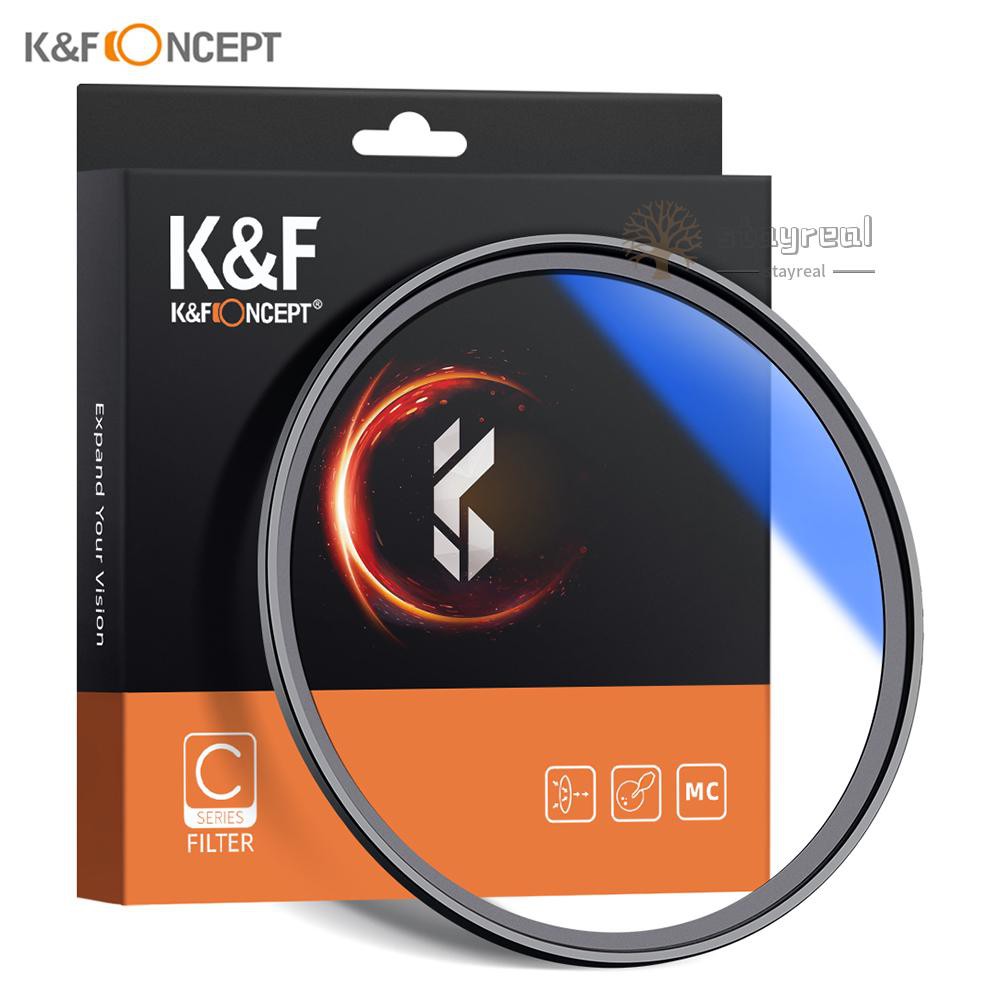 K&F CONCEPT 62mm Ultra Slim Multi Coated MC UV HD Lens Filter Compatible with    DSLR Camera Lens