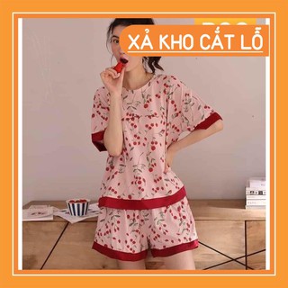 Đồ bộ mặc nhà hình hoa hồng mã b06