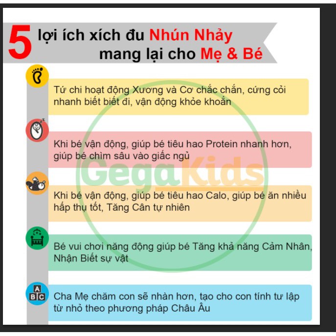 Xích Đu Nhún Nhảy Cho Bé/ Dáng Chữ L