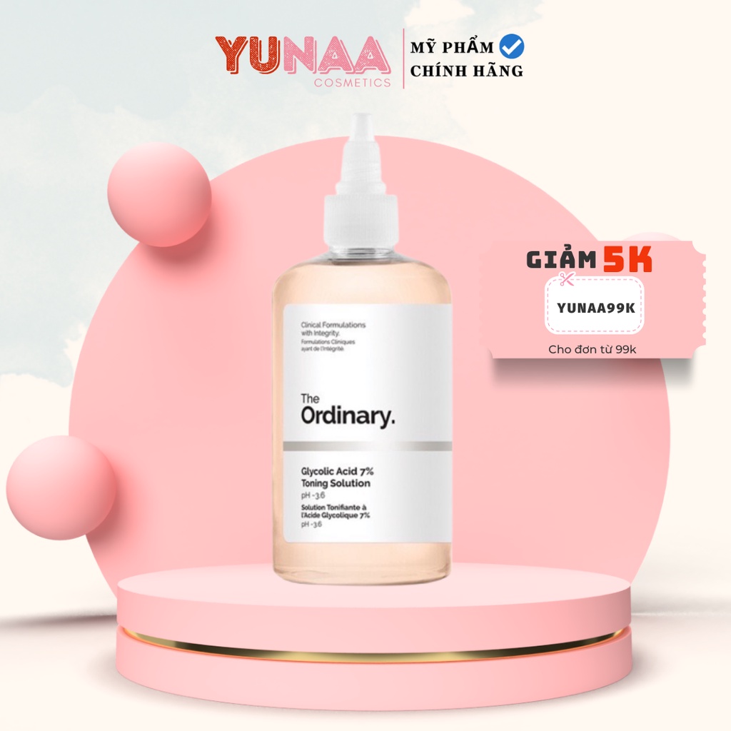 Toner tẩy da chết 240ml Glycolic Acid 7% Toning Solution The Ordinary