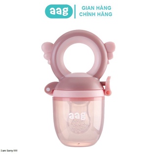 Túi nhai ăn dặm chống hóc silicon cao cấp AAG mã 309 (tặng kèm 3 núm nhai)