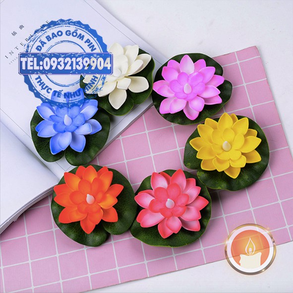 Đèn hoa đăng hình hoa sen điện tử