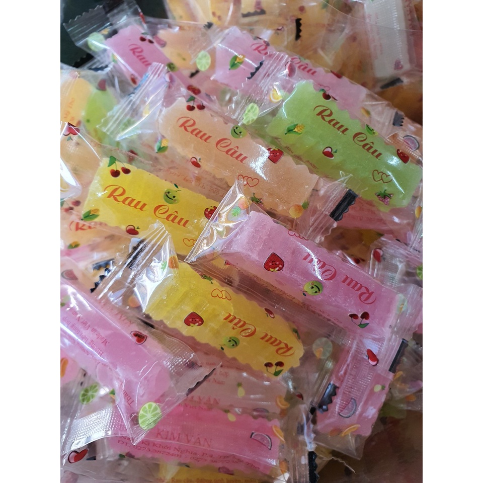 Mứt rau câu trái cây GIÒN - loại mới ngon lạ miệng - 500g - kẹo mứt rau câu siêu ngon