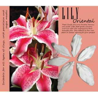 Lily - Khuôn vân nhựa dẻo hoa đất lấy vân 2 mặt