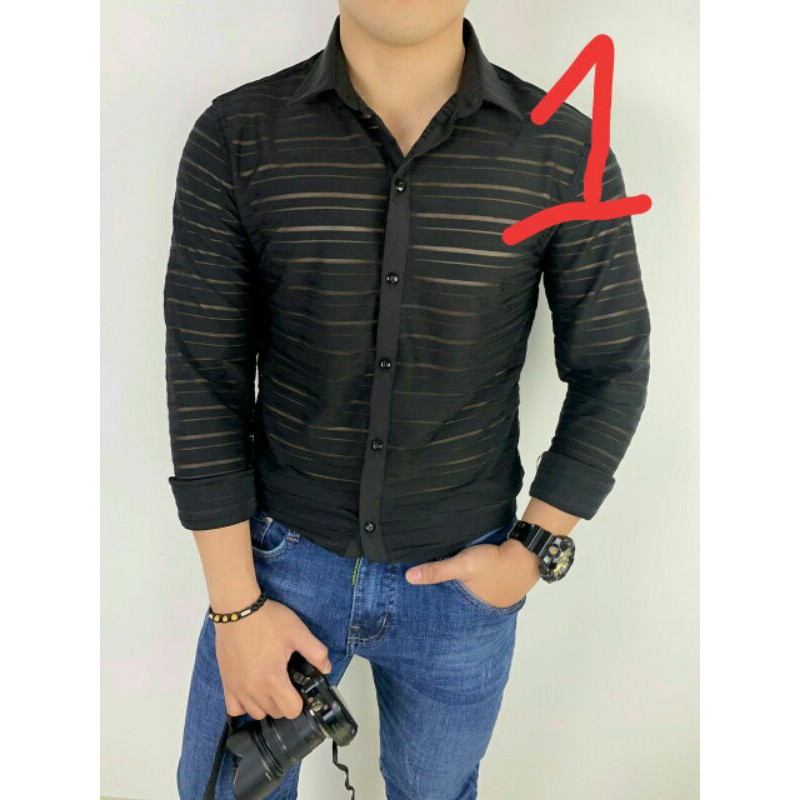 Áo sơ mi lưới nam