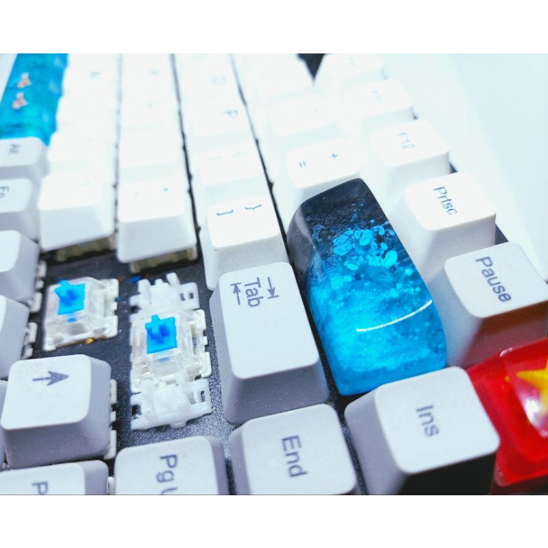 Keycap resin backspace 2u profile SA tone đen dương trang trí bàn phím cơ gaming