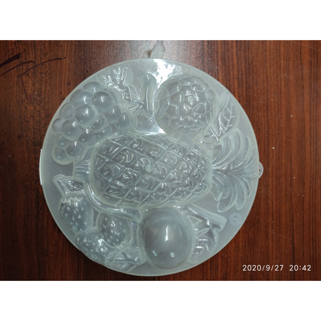 KHUÔN RAU CÂU NHỰA VĨNH TƯỜNG HÌNH QUẢ DỨA - TRÁI CÂY HÌNH TRÒN ĐƯỜNG KÍNH LỌT LÒNG 19,5 CM