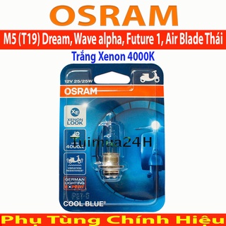Bóng đèn halogen osram m5 dream, wave, wave 100 tăng sáng trắng xenon 4000k