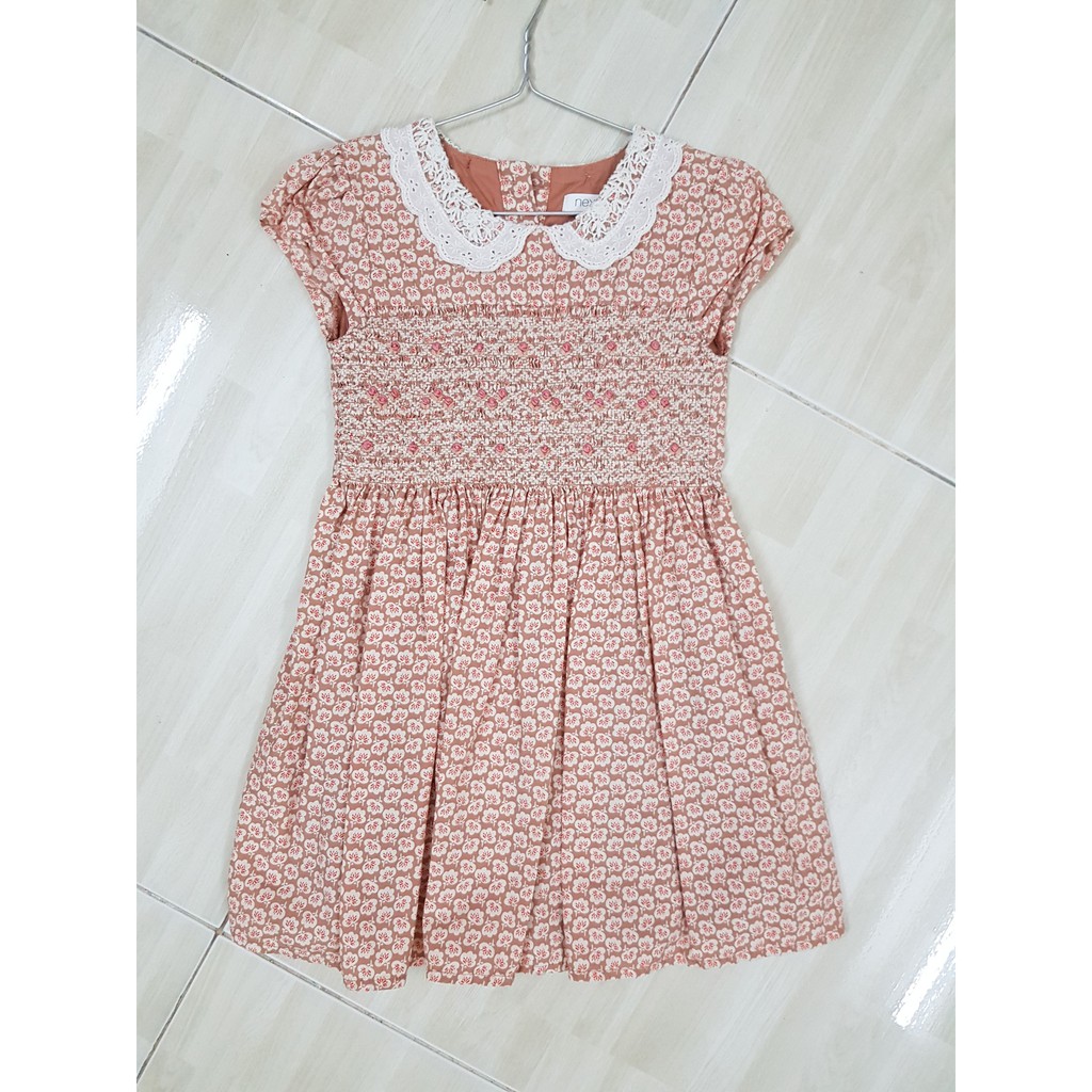 Đầm smock cam đất Next size 3-4y (used)