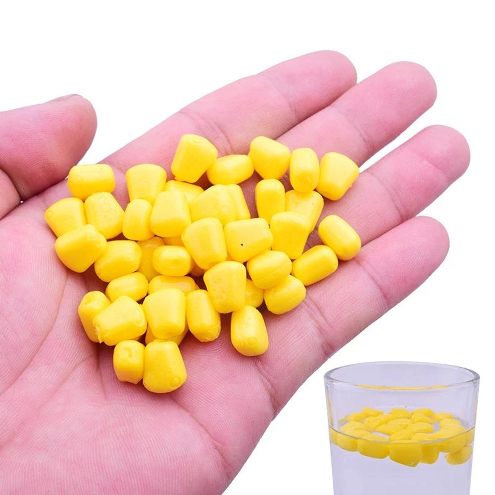 Mồi Câu Cá Bằng Nhựa Mềm Hình Hạt Bắp Nổi Trên Mặt Nước