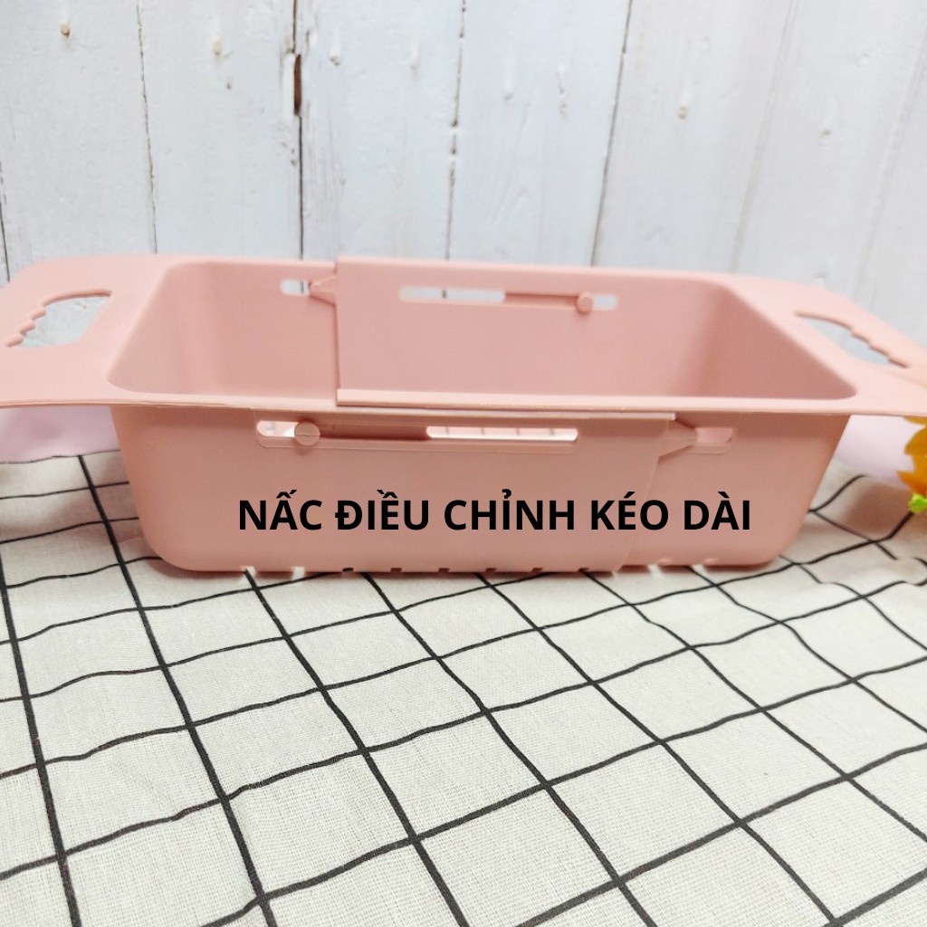 Rổ thoát nước gác bồn rửa chén thông minh đa năng đồ dùng nhà bếp