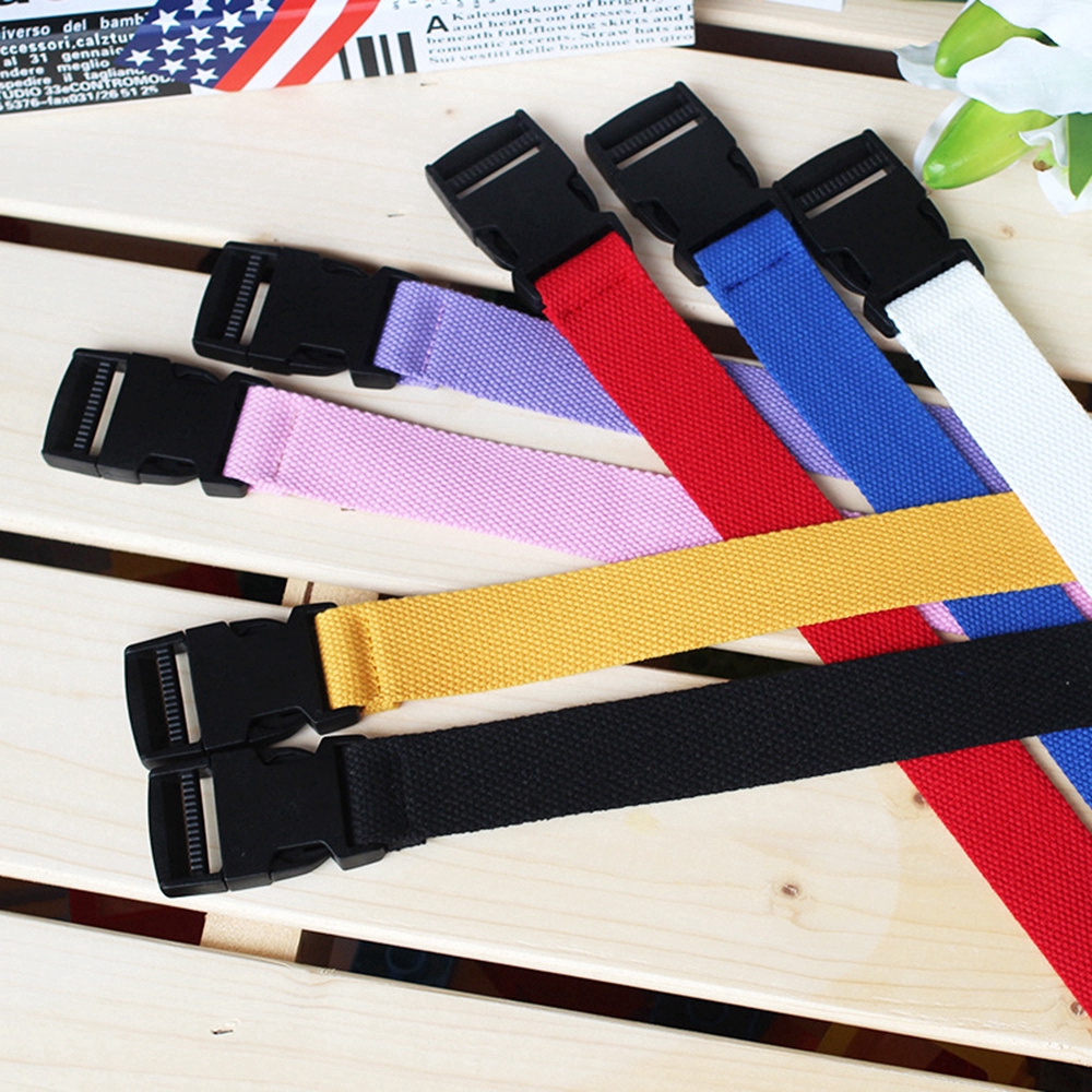 Thắt lưng vải canvas phối khóa cài đơn giản cá tính