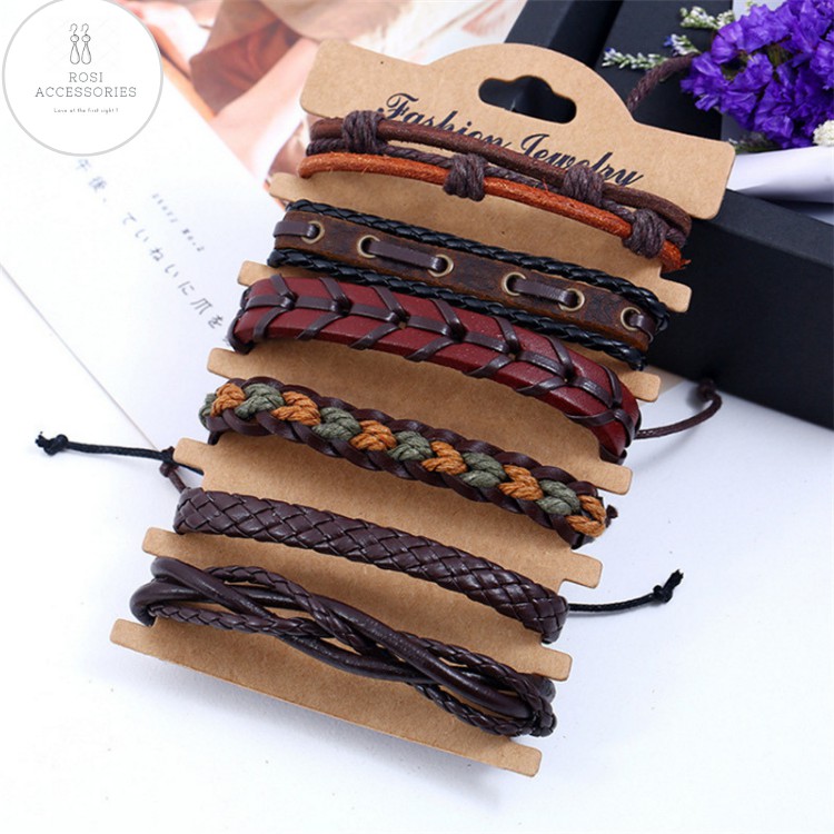 Set 6 Vòng Tay Nam Nữ, Vòng Tay Đeo Handmade Cực Chất