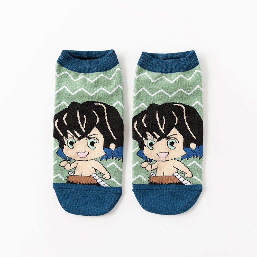 Vớ Cotton In Họa Tiết Hoạt Hình Demon Slayer Kimetsu no Yaiba Tomioka Giyuu Kamado Tanjirou