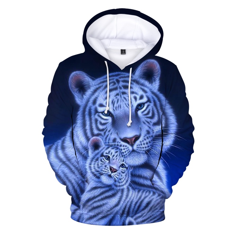 Áo Hoodie In Hình Hổ 3d Thời Trang Cá Tính Cho Bé
