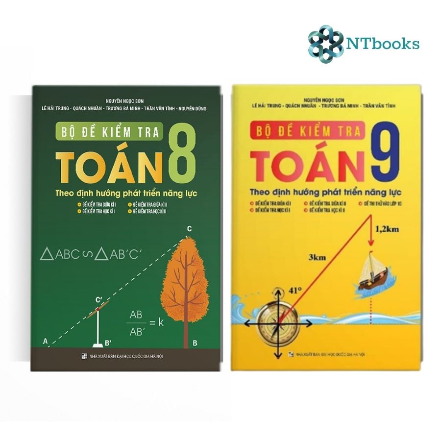 Bộ sách Bộ đề kiểm Toán 8 - 9 - Theo định hướng phát triển năng lực