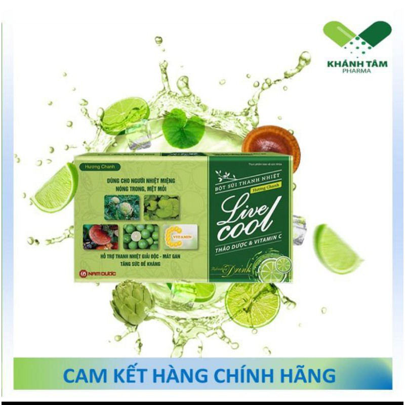 Bột sủi thanh nhiệt live.cool/ nóng trong người, nhiệt miệng