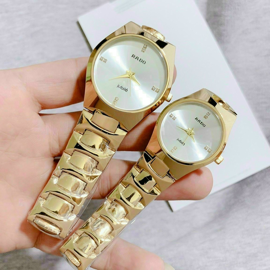 Đồng hồ cặp đôi nam nữ unisex, đồng hồ đeo tay dây kim loại RA-DO mặt tròn, siêu bền đẹp, thời trang cao cấp giá rẻ #4