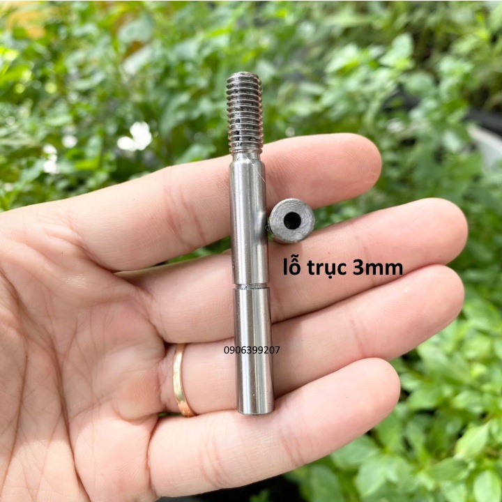Trục quạt 8mm dài 7cm lỗ 3mm