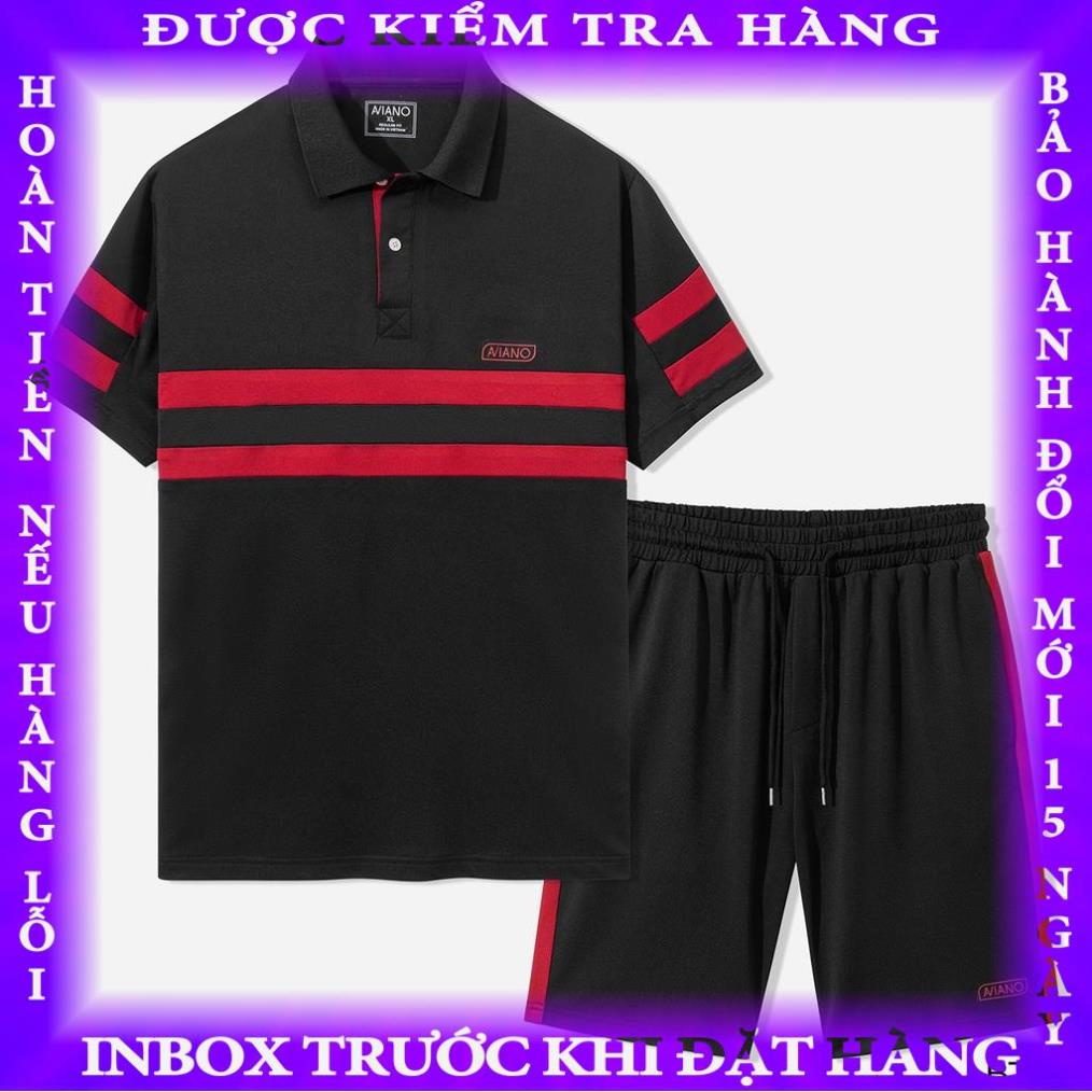 Bộ Thể Thao Nam Cộc Tay Phối Màu Cao Cấp AVIANO sonong