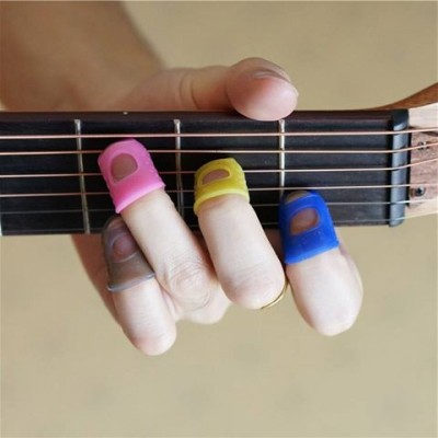 Set 4 móng vỏ bọc ngón tay silicon giảm đau cho guitar
