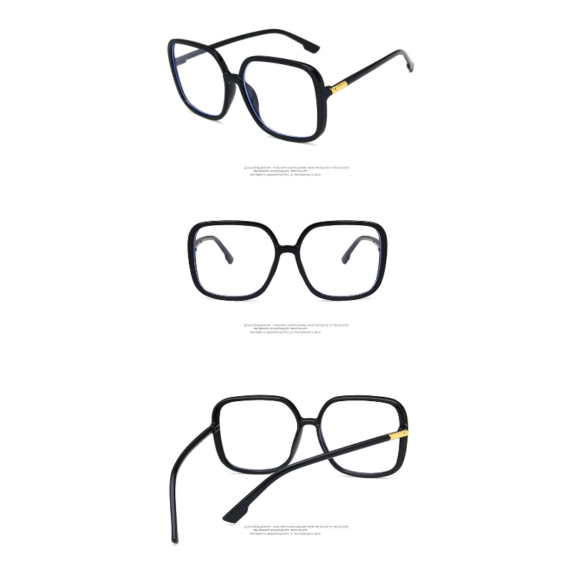 Big Square Frame Eyeglasses Men Korean Design Retro New