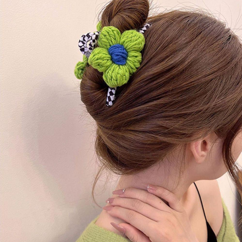 JARRED Kẹp Tóc Hình Cá Mập Đính Hoa Bằng Len Thời Trang Cho Bé Gái