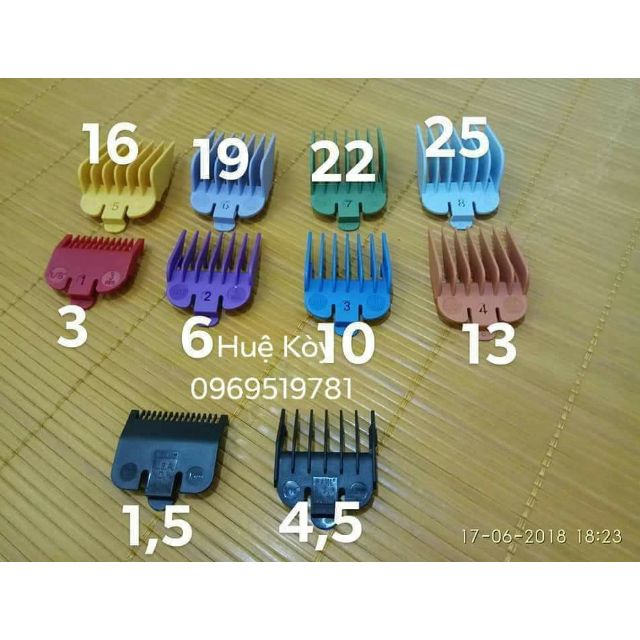 Bộ 10 cữ tông đơ ( kèm khay đựng)